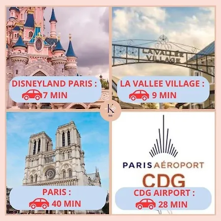 Apartment Agape By Kleidos -disney A 10min, T2 , 4p, Parking Gratuit Et Terrasse *